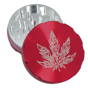 2 Piece Tribal Pot Leaf Herb Grinder